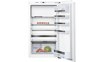 BOSCH Einbau-Kühlschrank mit Gefrierfach, carbon black, Serie 6