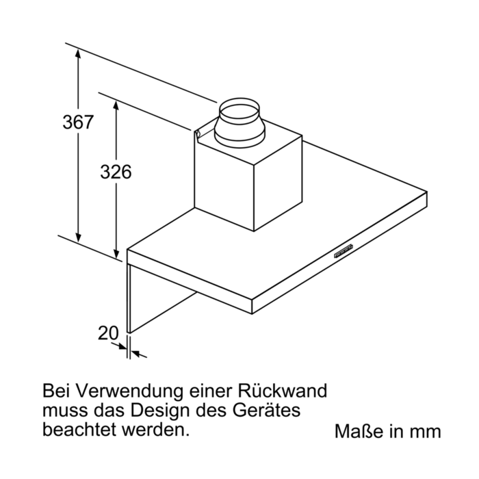 Bosch DWB94BC50 Serie 2, Wandesse, 90 cm, Edelstahl
