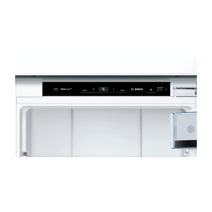 Bosch KIF82SDE0 Serie 8, Einbau-Kühlschrank mit Gefrierfach, 177.5 x 56 cm, Flachscharnier mit Softeinzug