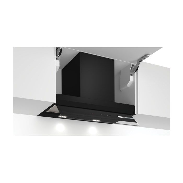 Bosch DBB67AM60 Serie 6, Integrierte Designhaube, 60 cm, Klarglas schwarz bedruckt