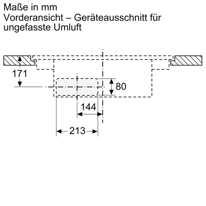 Bosch PVS801B16E Serie 4, Kochfeld mit Dunstabzug (Induktion), 80 cm, flächenbündig (integriert)