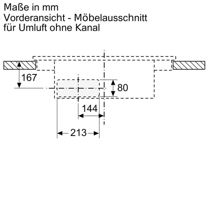 Bosch PXX890D51E Serie 8, Kochfeld mit Dunstabzug (Induktion), 80 cm, Mit Rahmen aufliegend