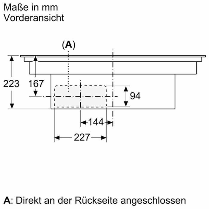 Bosch PXX890D51E Serie 8, Kochfeld mit Dunstabzug (Induktion), 80 cm, Mit Rahmen aufliegend