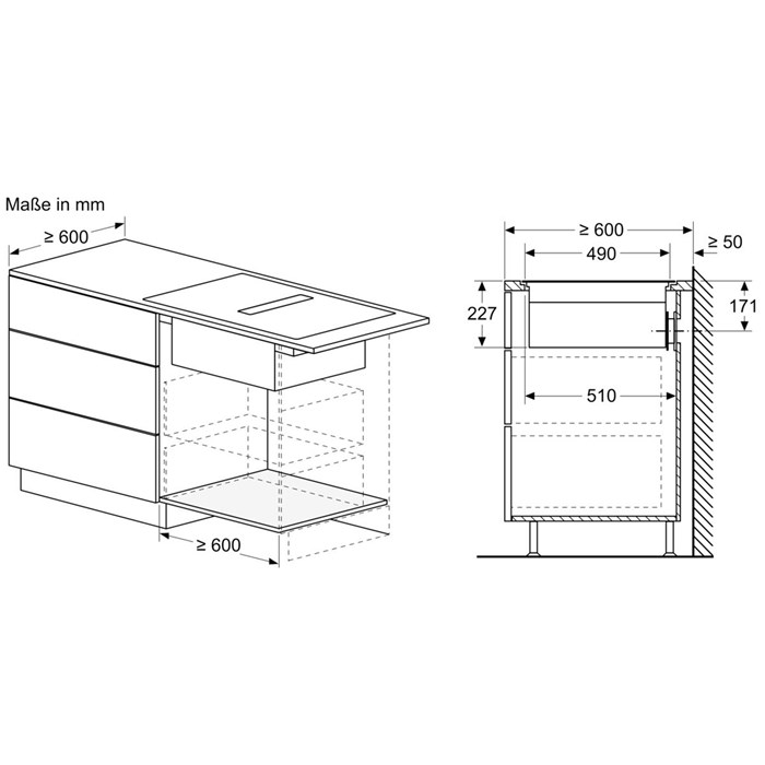 Bosch PXX820D51E Serie 8, Kochfeld mit Dunstabzug (Induktion), 80 cm, flächenbündig (integriert)