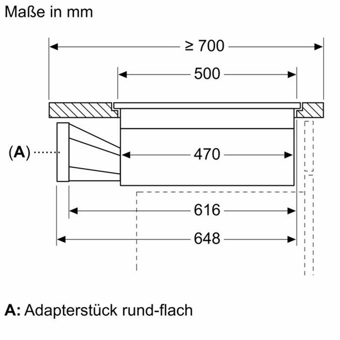 Bosch PXX820D51E Serie 8, Kochfeld mit Dunstabzug (Induktion), 80 cm, flächenbündig (integriert)