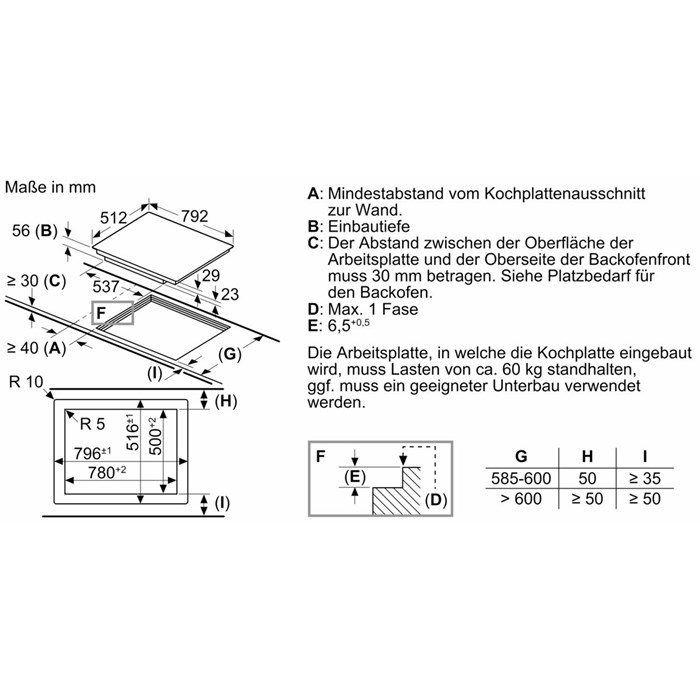 Bosch PXY820DV1E Serie 8, Induktionskochfeld, 80 cm, Schwarz, flächenbündig (integriert)